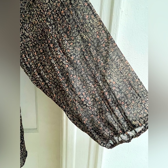 DR2 Women's Size 2X Floral Print Chiffon Blouse - Picture 8 of 8